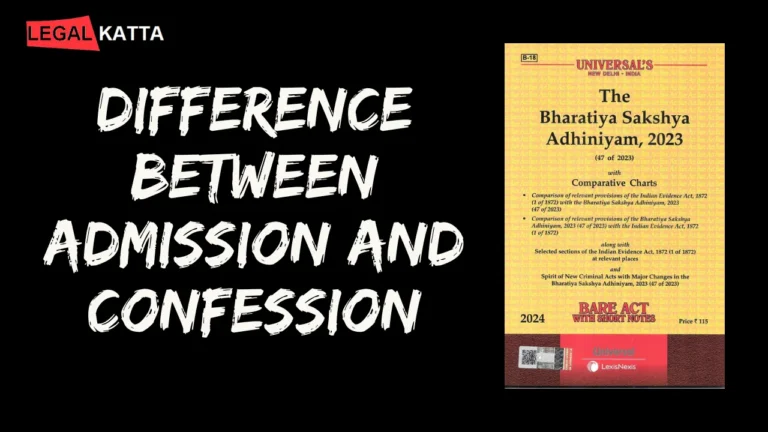 Difference Between Admission and Confession
